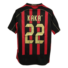Męska koszulka retro AC Milan 06/07 domowa KAKA' #22 - Topowe Koszulki Pilkarskie Sklep Internetowy