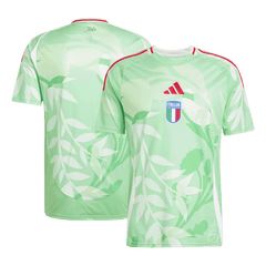 Męska Koszulka Wyjazdowa Włochy 2025 Zielona - Women's Euro - Topowe Koszulki Pilkarskie Sklep Internetowy