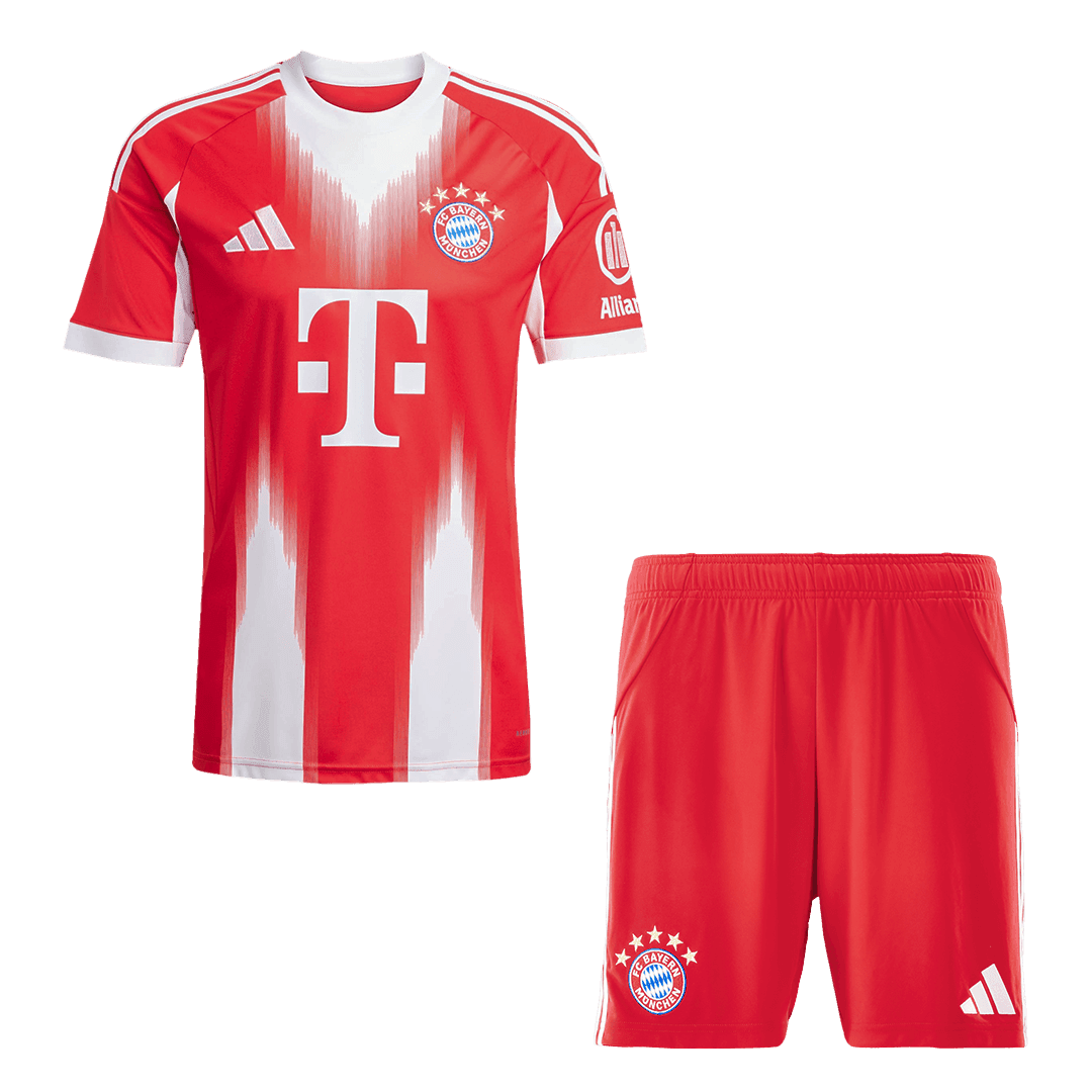 Męski Zestaw Domowy Bayern Monachium (Koszulka+Spodenki) 2025/26 - Topowe Koszulki Pilkarskie Sklep Internetowy