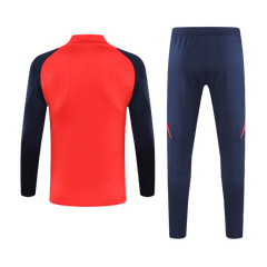 Męska Zestaw bluzy zapinanej na zamek Manchester United (top + spodnie) 2024/25 - Topowe Koszulki Pilkarskie Sklep Internetowy