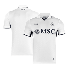 Męska Koszulka Wyjazdowa Napoli Wersja Piłkarska 2024/25 - Krój Slim Fit - Topowe Koszulki Pilkarskie Sklep Internetowy