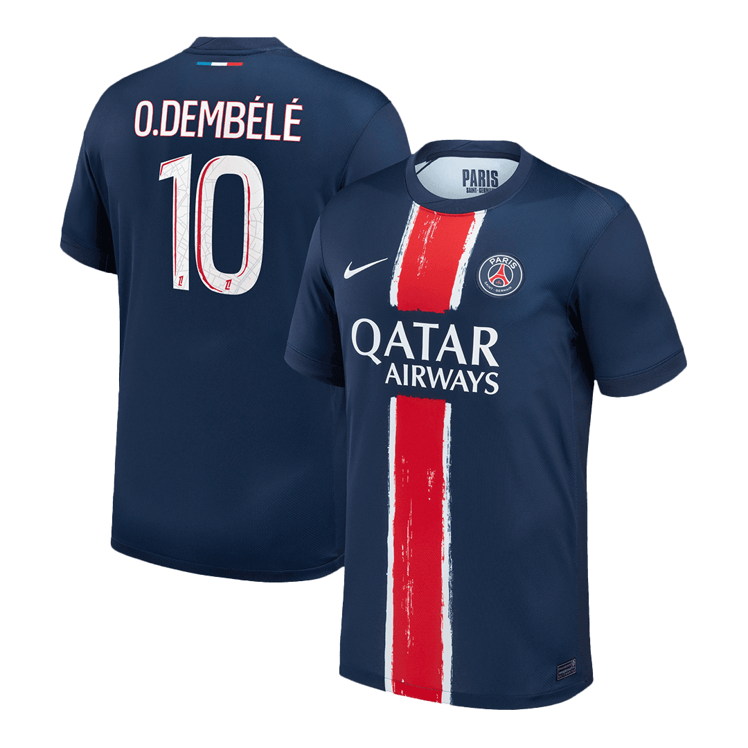 Męska koszulka piłkarska O.DEMBÉLÉ #10 PSG Home 2024/25 - Topowe Koszulki Pilkarskie Sklep Internetowy