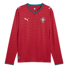 Męska Koszulka Domowa Portugal 2026 z Długim Rękawem - World Cup