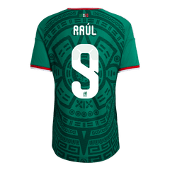 Męska Koszulka Domowa Mexico Raúl #9 Wersja Piłkarska World Cup 2026 - Slim Fit