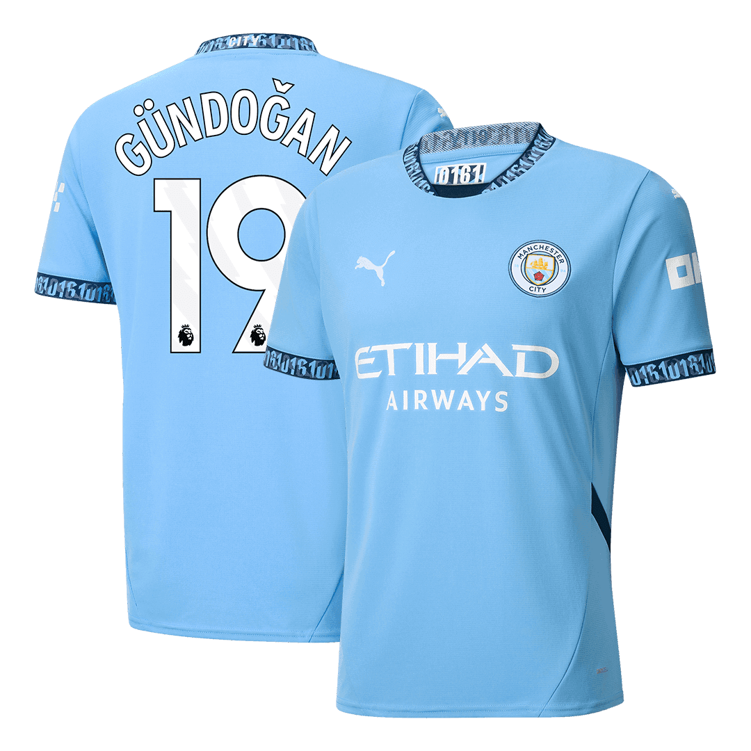 GÜNDOĞAN #19 Koszulka piłkarska Manchester City Home 2024/25 - Topowe Koszulki Pilkarskie Sklep Internetowy