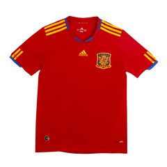 Męska Koszulka Retro Domowa Spain World Cup 2010 - Topowe Koszulki Pilkarskie Sklep Internetowy