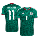 Męska Koszulka Domowa Mexico S.GIMENEZ #11 World Cup 2026