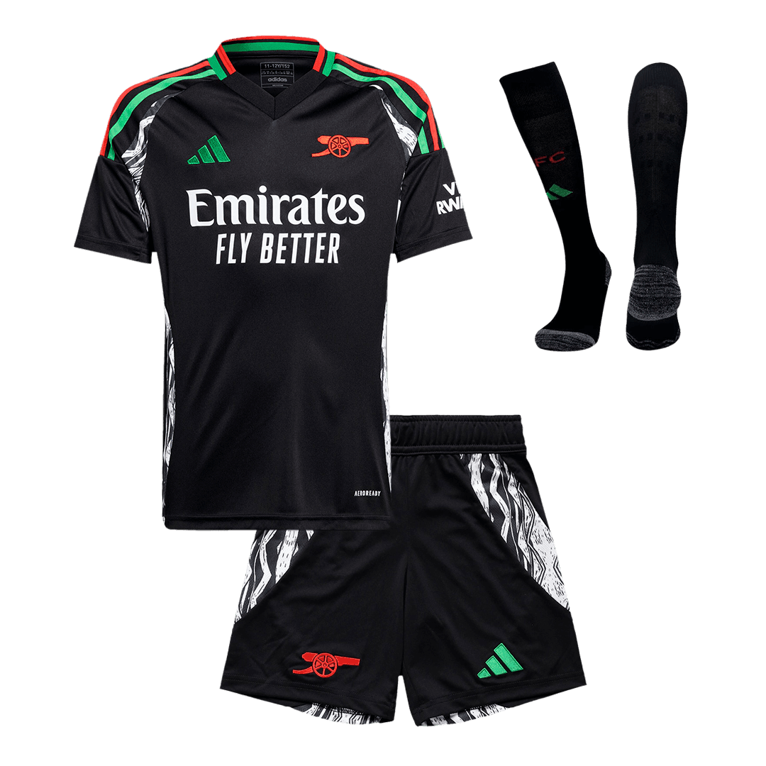 Dziecięcy Strój Wyjazdowy Arsenal 2024/25 (Koszulka + Spodenki + Getry) - Topowe Koszulki Pilkarskie Sklep Internetowy