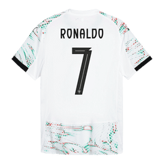 Męska Koszulka Wyjazdowa Portugalia RONALDO #7 Wersja Piłkarska 2025 - Topowe Koszulki Pilkarskie Sklep Internetowy