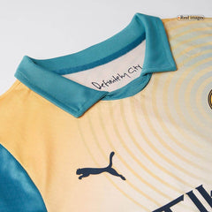 Męska Wersja zawodnika Wysokiej jakości koszulka piłkarska Manchester City Fourth Away 2024/25- Zdecydowanie City (UCL) - Slim Fit - Topowe Koszulki Pilkarskie Sklep Internetowy