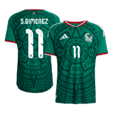 Męska Koszulka Domowa Mexico S.GIMENEZ #11 Wersja Piłkarska World Cup 2026 - Slim Fit