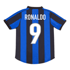 Męska Domowa koszulka piłkarska Retro RONALDO #9 1999/00 Inter Mediolan - Topowe Koszulki Pilkarskie Sklep Internetowy