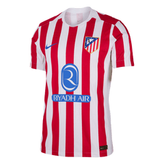 Męska Koszulka Domowa Atletico Madrid Wersja Piłkarska 2025/26 - Slim Fit - Topowe Koszulki Pilkarskie Sklep Internetowy