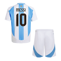 Dziecięcy Zestaw Domowy Argentyna MESSI #10 2024 (Koszulka + Spodenki) - Topowe Koszulki Pilkarskie Sklep Internetowy