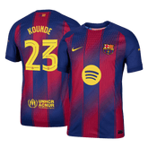 Męska Koszulka Domowa Barcelona KOUNDE #23 Wersja Piłkarska 2025/26 - UCL - Slim Fit - Topowe Koszulki Pilkarskie Sklep Internetowy