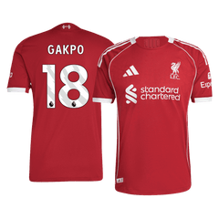 Liverpool GAKPO Herren-Heimtrikot Nr. 18 2025/26 Fußballversion – Slim Fit