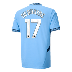 DE BRUYNE #17 Koszulka piłkarska Manchester City Home 2024/25 - Topowe Koszulki Pilkarskie Sklep Internetowy