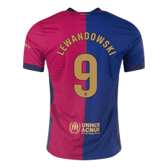 Męska Wersja zawodnika LEWANDOWSKI #9 Barcelona Home Wysokiej jakości koszulka piłkarska 2024/25 - Slim Fit - Topowe Koszulki Pilkarskie Sklep Internetowy