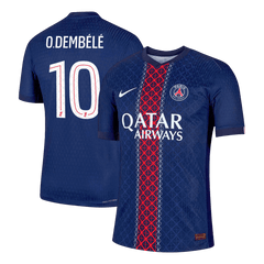 Męska Koszulka Domowa PSG O.DEMBÉLÉ #10 Wersja Piłkarska 2025/26 - Slim Fit - Topowe Koszulki Pilkarskie Sklep Internetowy