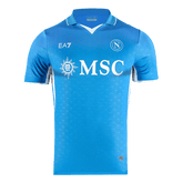 Męska Koszulka Domowa Napoli Wersja Piłkarska 2024/25 - Slim Fit - Topowe Koszulki Pilkarskie Sklep Internetowy