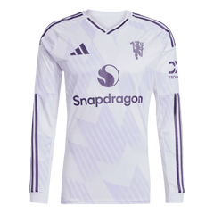 Męska Koszulka Wyjazdowa Manchester United z Długim Rękawem 2025/26 - Topowe Koszulki Pilkarskie Sklep Internetowy