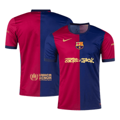 Męska Koszulka Domowa FC Barcelona X Travis Scott 2024/25 - Topowe Koszulki Pilkarskie Sklep Internetowy