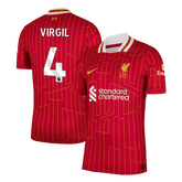 Męska Koszulka Domowa Liverpool VIRGIL #4 Wersja Piłkarska 2024/25 - Slim Fit - Topowe Koszulki Pilkarskie Sklep Internetowy