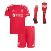 Liverpool Heimtrikot für Kinder (Trikot + Shorts + Stutzen) 2025/26