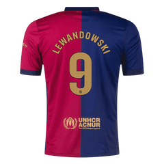 Koszulka Barcelona domowa 2024/25 LEWANDOWSKI #9 - Spotify Logo Without Text - Topowe Koszulki Pilkarskie Sklep Internetowy
