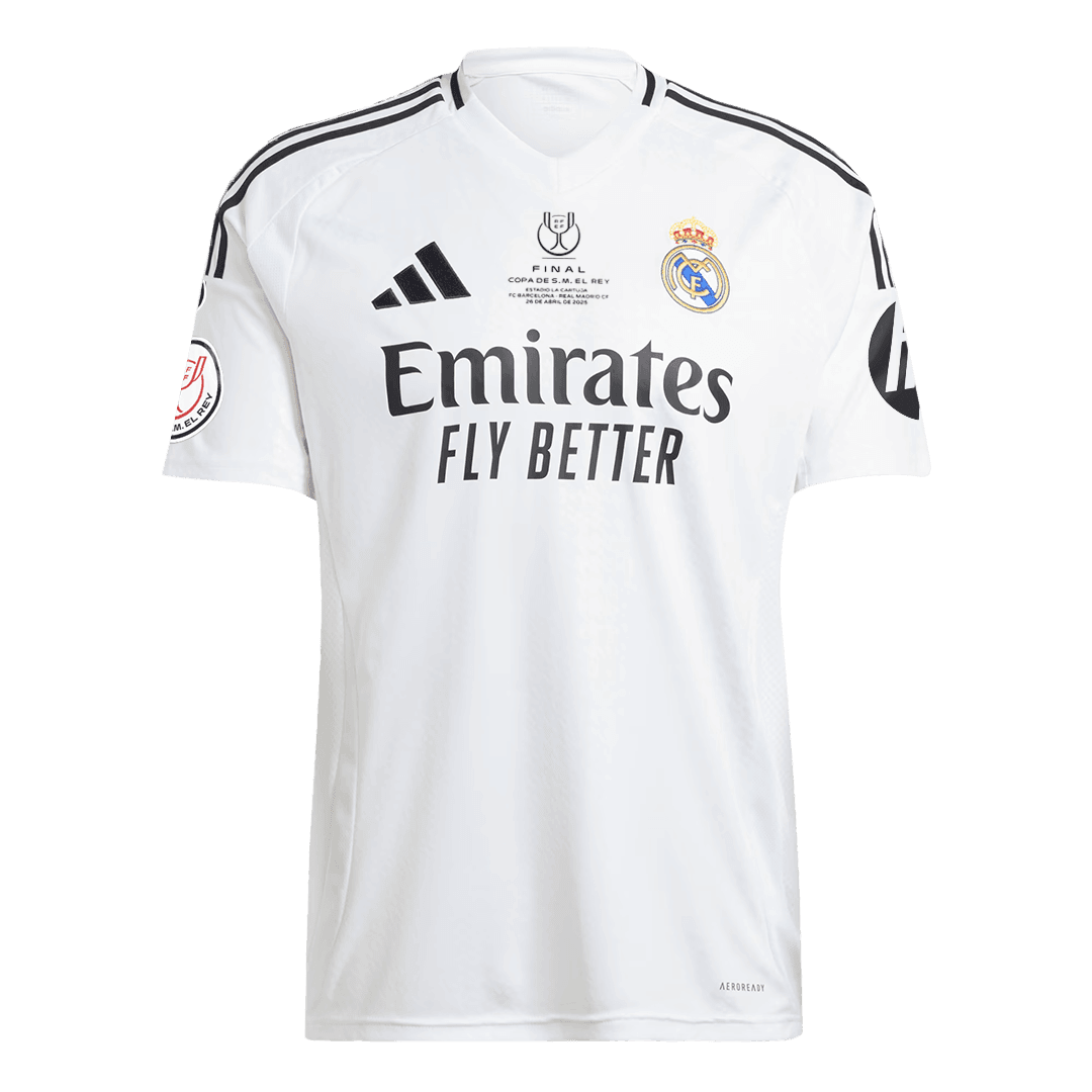 Męska Koszulka Domowa Real Madryt 2024/25 - Copa del Rey Final - Topowe Koszulki Pilkarskie Sklep Internetowy