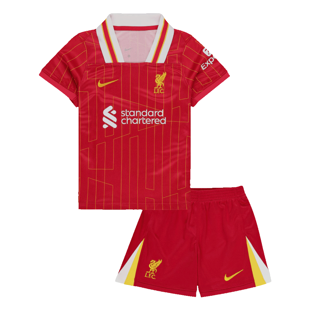 Dziecięcy Strój Domowy Liverpool 2024/25 (Koszulka + Spodenki) - Topowe Koszulki Pilkarskie Sklep Internetowy