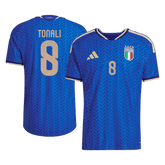 Męska Koszulka Domowa Italy TONALI #8 Wersja Piłkarska World Cup 2026 - Slim Fit