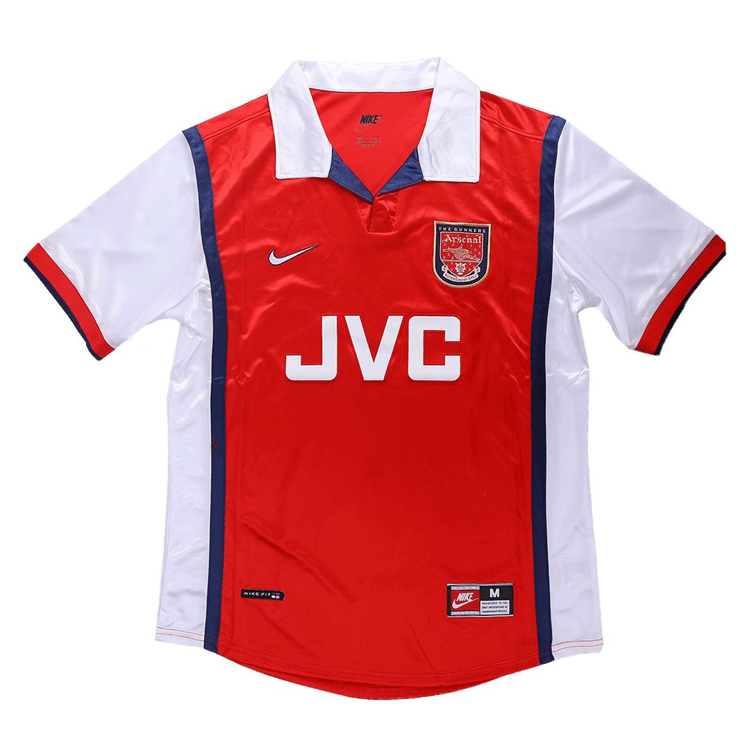 Męska Koszulka Retro Domowa Arsenal 1998/99 - Topowe Koszulki Pilkarskie Sklep Internetowy