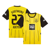 Męska Koszulka Domowa Borussia Dortmund ADEYEMI #27 2024/25 - Topowe Koszulki Pilkarskie Sklep Internetowy