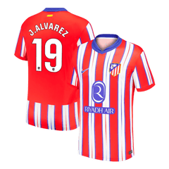 Męska domowa koszulka piłkarska Atletico Madryt J.ALVAREZ #19 2024/25 - Topowe Koszulki Pilkarskie Sklep Internetowy
