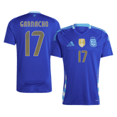 Męska Koszulka Wyjazdowa Argentyna GARNACHO #17 2024 - Topowe Koszulki Pilkarskie Sklep Internetowy