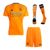 Męski wyjazdowy zestaw piłkarski Real Madrid (koszulka+spodenki+skarpety) 2024/25 - Topowe Koszulki Pilkarskie Sklep Internetowy