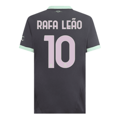 Męska wersja piłkarza RAFA LEÃO #10 AC Milan Trzecia wyjazdowa koszulka piłkarska 2024/25 - Slim Fit - Topowe Koszulki Pilkarskie Sklep Internetowy