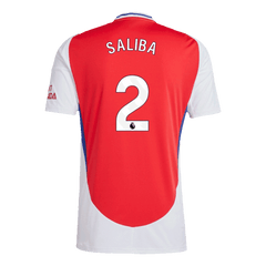 Koszulka Arsenal domowa 2024/25 SALIBA #2 - Topowe Koszulki Pilkarskie Sklep Internetowy