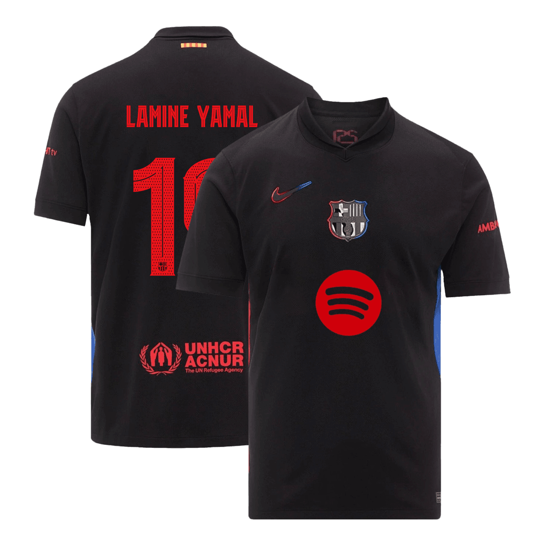 Koszulka Barcelona wyjazdowa 2024/25 LAMINE YAMAL #19 - UCL (Spotify Logo Without Text) - Topowe Koszulki Pilkarskie Sklep Internetowy