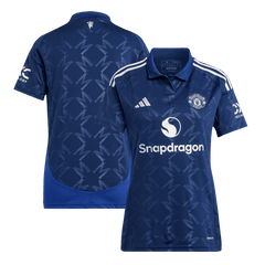 Damska wyjazdowa koszulka piłkarska Manchester United na sezon 2024/25 - Topowe Koszulki Pilkarskie Sklep Internetowy