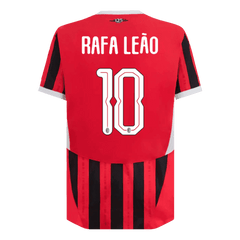 Męska wersja piłkarza RAFA LEÃO #10 AC Milan Koszulka domowa piłkarska 2024/25 - UCL - Slim Fit - Topowe Koszulki Pilkarskie Sklep Internetowy