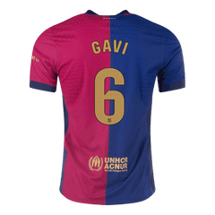 Męska Wersja zawodnika GAVI #6 Barcelona Home Wysokiej jakości koszulka piłkarska 2024/25 - Slim Fit - Topowe Koszulki Pilkarskie Sklep Internetowy
