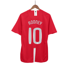 Retro ROONEY #10 2007/08 Męska Koszulka Domowa MU - UCL Final - Topowe Koszulki Pilkarskie Sklep Internetowy