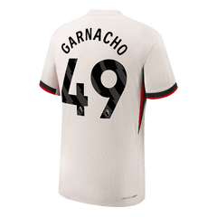 Męska Koszulka Wyjazdowa Chelsea GARNACHO #49 Wersja Piłkarska 2025/26 - Slim Fit - Topowe Koszulki Pilkarskie Sklep Internetowy