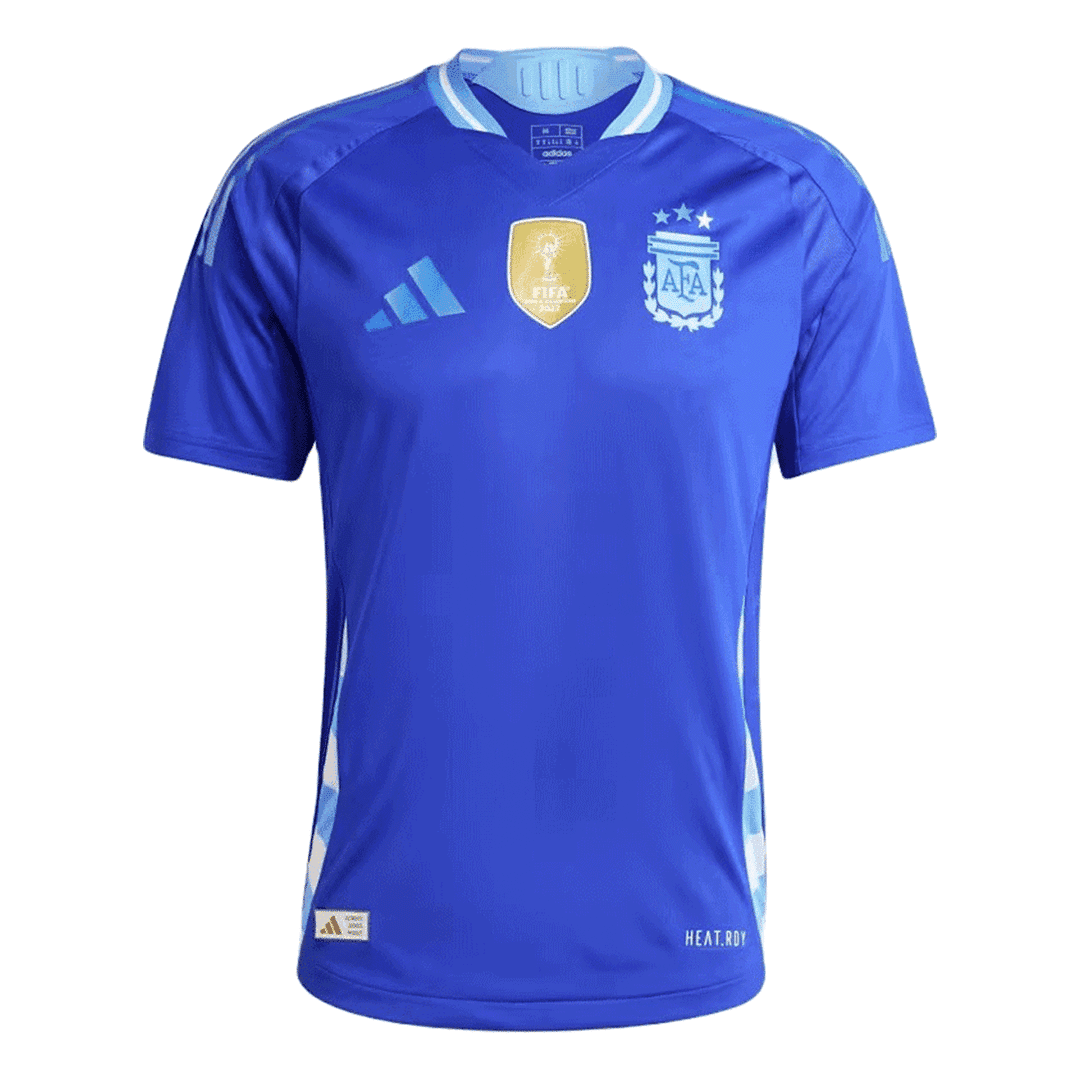 Męska Koszulka Wyjazdowa Argentyna MESSI #10 Wersja Piłkarska 2024 - Slim Fit - Topowe Koszulki Pilkarskie Sklep Internetowy