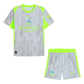 Męski Zestaw Trzecia Wyjazdowa Manchester City (Koszulka+Spodenki) 2025/26 - Topowe Koszulki Pilkarskie Sklep Internetowy