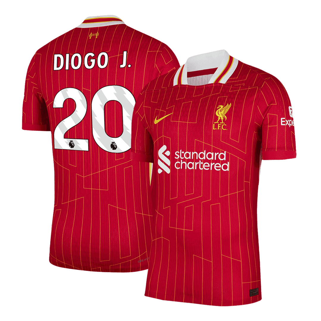 Męska Koszulka Domowa Liverpool DIOGO J. #20 Wersja Piłkarska 2024/25 - Slim Fit - Topowe Koszulki Pilkarskie Sklep Internetowy