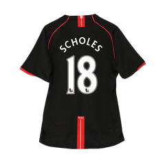 Męska koszulka retro Manchester United 07/08 wyjazdowa SCHOLES #18 - Topowe Koszulki Pilkarskie Sklep Internetowy