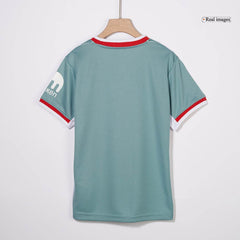 Dziecięcy wyjazdowy zestaw koszulek piłkarskich Atletico Madryt (koszulka+spodenki+skarpety) 2024/25 - Topowe Koszulki Pilkarskie Sklep Internetowy